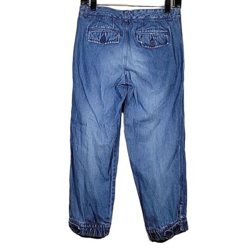 GAP Button Pocket Denim Capris Sz 0 - Picture 2 of 10